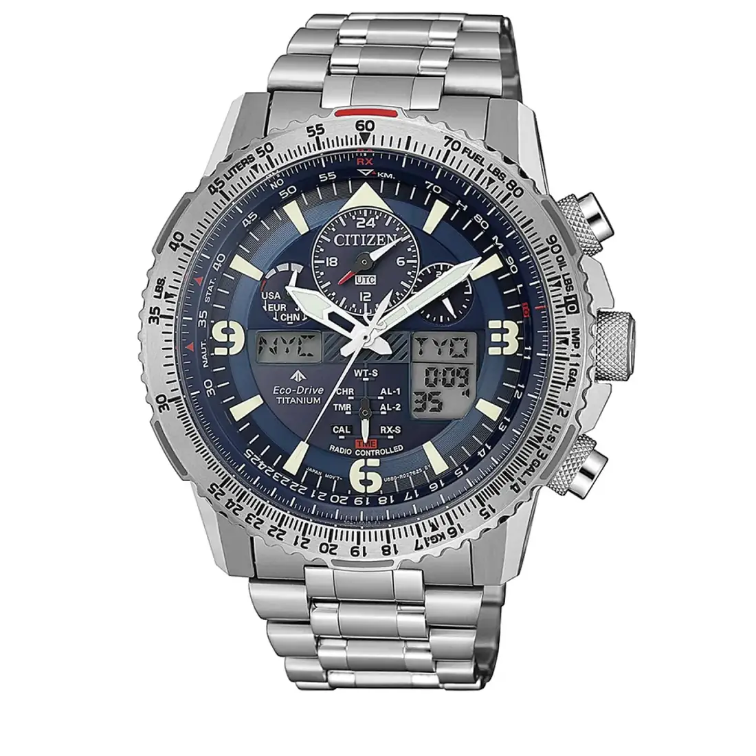 Citizen Promaster Sky JY8100-80L Super Titanium (radiocontrolado)