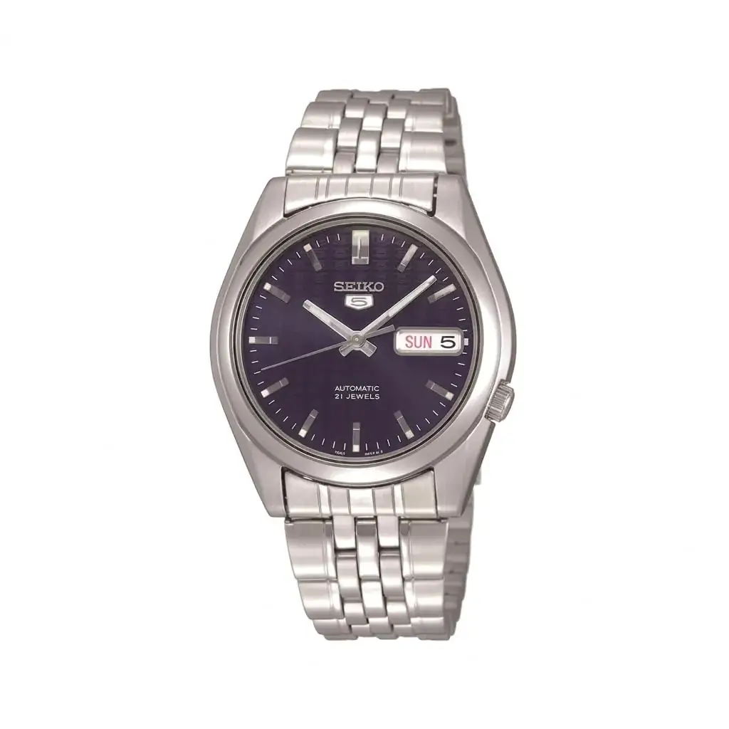 Seiko 5 SNK357K1 (37 mm, esfera azul)
