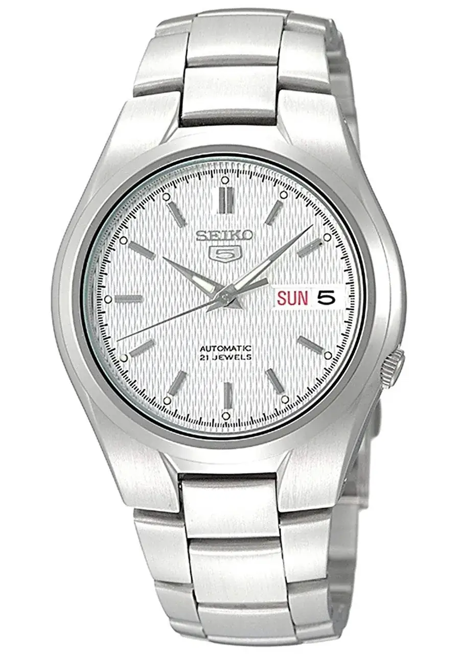 Seiko 5 SNK601K1 (33 mm, esfera plateada)