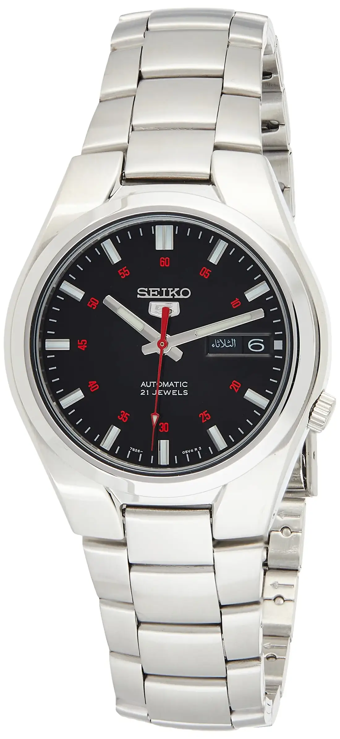Seiko 5 SNK617K1 (37 mm, esfera negra)