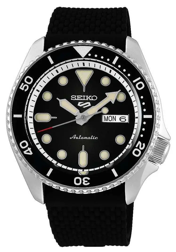 Seiko 5 Sports SRPD73K2 (SKX negro, silicona)