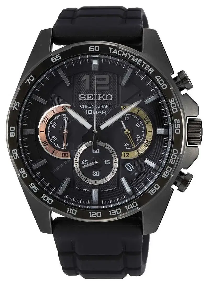 Seiko Cronógrafo SSB349P1 (esfera negra)