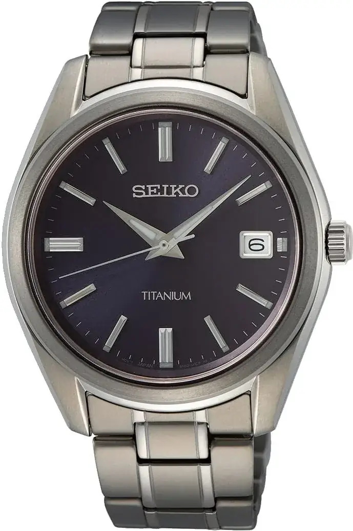 Seiko SUR373P1 de titanio (40 mm, esfera azul, zafiro)